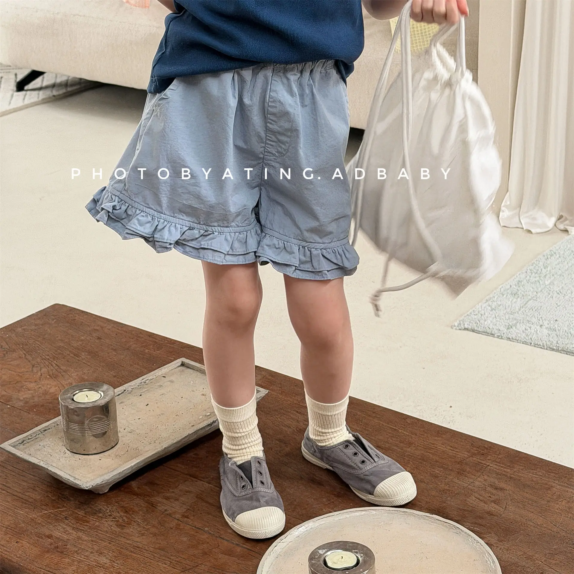 

2026 Summer New Children Loose Shorts For Girls Bud Skirts Pants Fashion Baby Girl Solid Shorts Cute Kids Princess Clothes