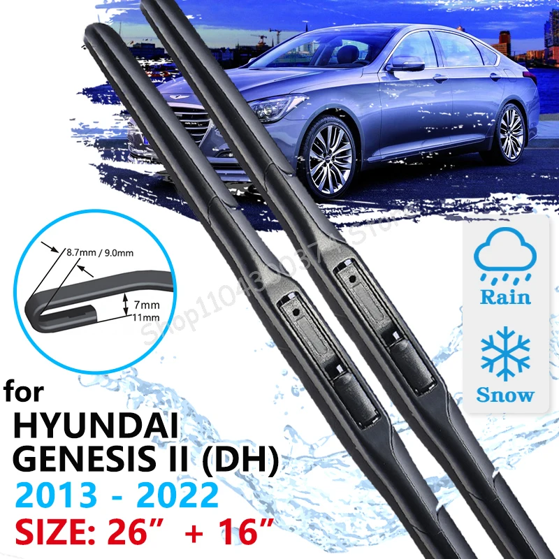 

Car Front Wiper Blades For Hyundai Genesis G80 Mk2 DH 2013~2020 2021 2022 Windscreen Windshield Window Car Accessories 2019 2018