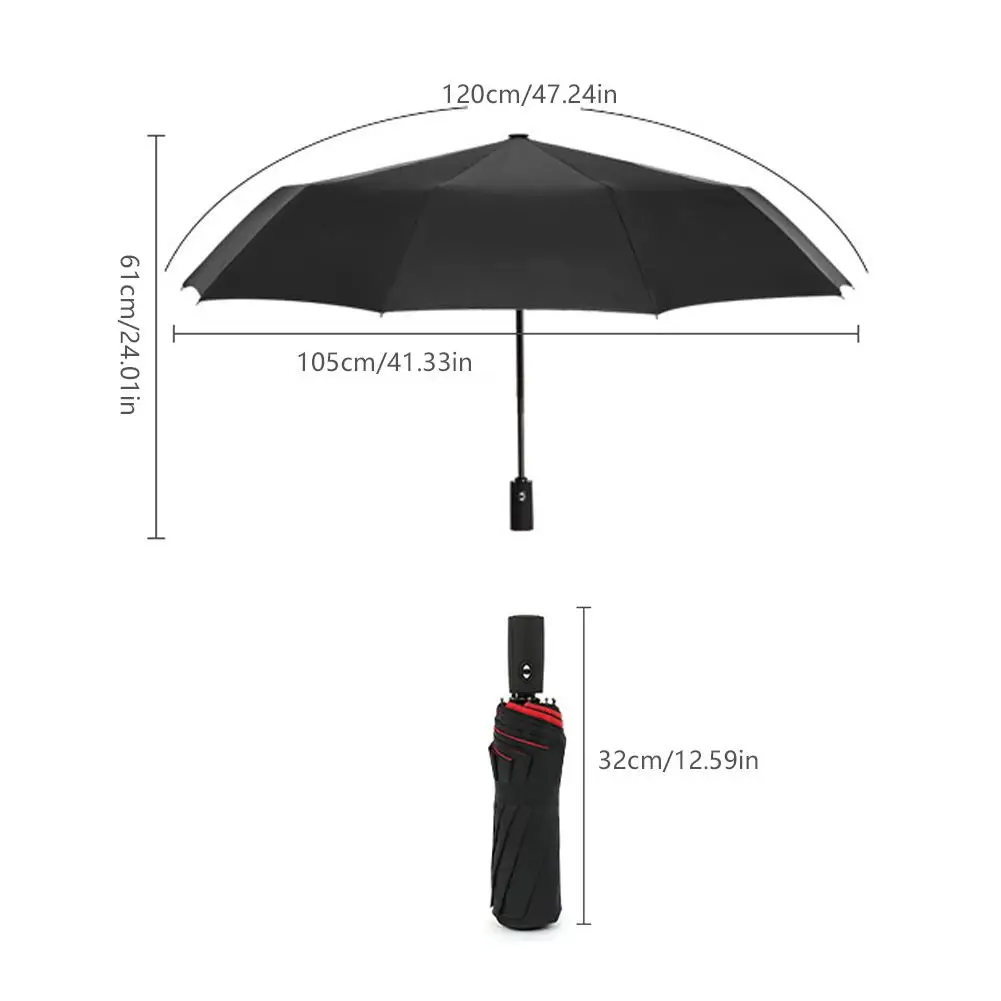 10K Strong Double Layer Resistant Umbrella Fully Automatic Windproof Business Male Women Large Umbrellas Parasol