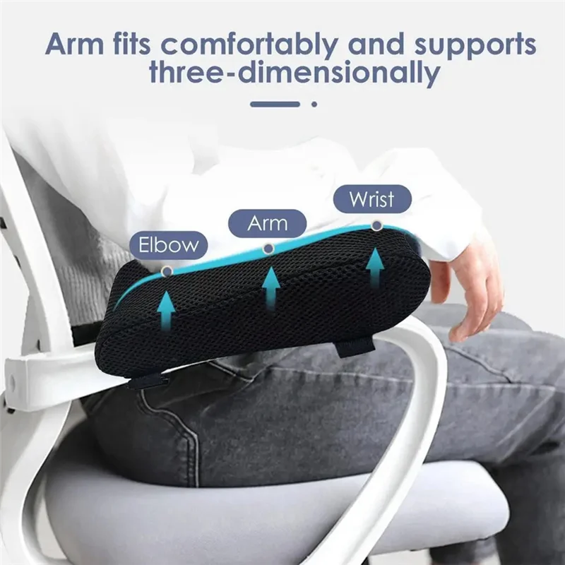 AY14 -Ergonomic Armrest Pads Arm Rest Cover Elbow Armrest Pads Support Chair Elbow Pads With Adjustable Straps For Office