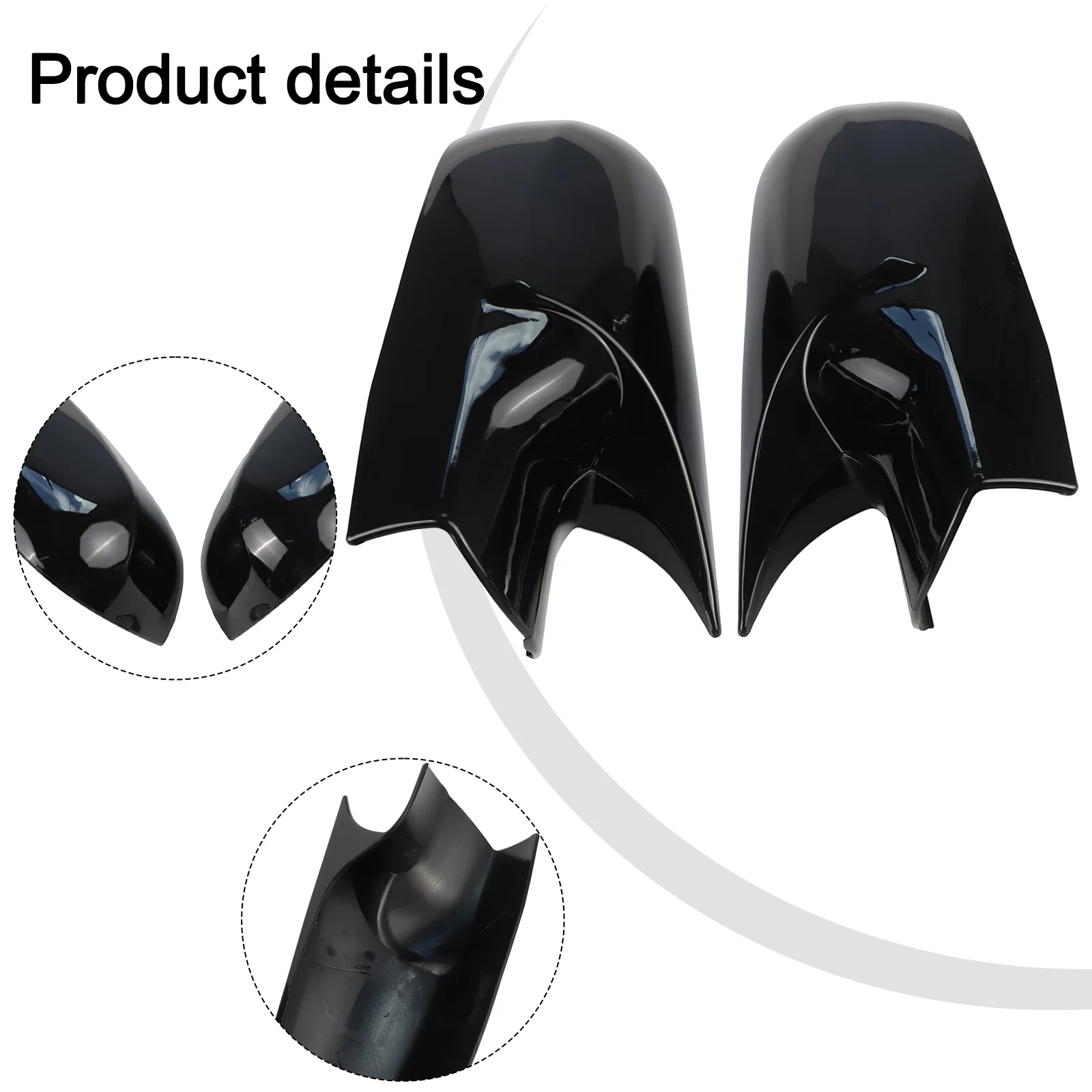 

For Megane II Car Mirror Protection Mirror Cover Carbon Fiber ABS Plastic Mirror Cover Mirror Cover Carbon Fiber Style