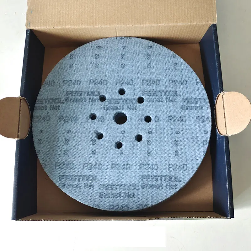 FESTOOL Granat Net Grid Sandpaper 9 Inch 225mm P240 Abrasive Sheet 10 Pieces