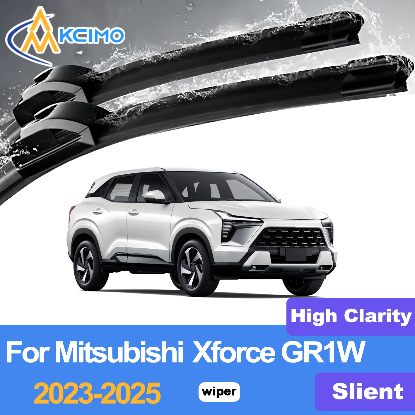 

KCIMO 2PCS Front Windshield Wiper Blades For Mitsubishi Xforce GR1W 2023-2025, Quality Rubber & Efficient Cleaning Performance