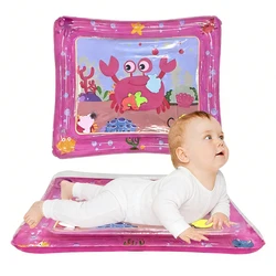 Inflatable Tummy Time Baby Water Play Mat Pink Color Premium Water Mat Infants and Toddlers is The Perfect Fun Toy