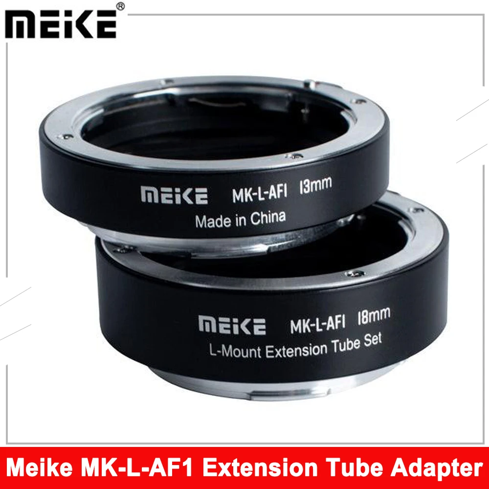 

Meike MK-L-AF1 13mm+18mm AF Macro Extension Tube Adapter Ring Set for Panasonic Lumix Leica Sigma L-Mount Cameras S1 S1H S5 S1R