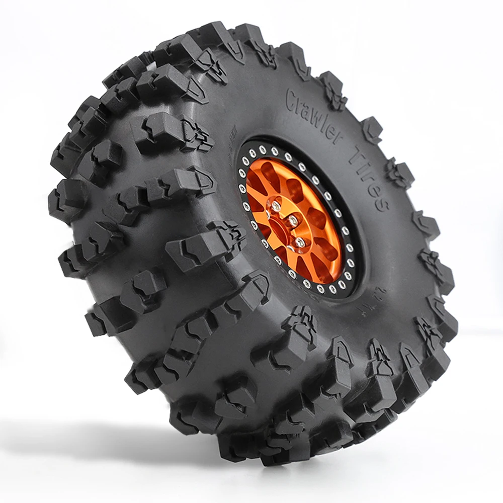 150*58MM 2.2 Inches Tires Oversized Rubber Climbing Tires For 1:10 RC Car Axial SCX10 90046 AXI03007 D90 Traxxas TRX-4