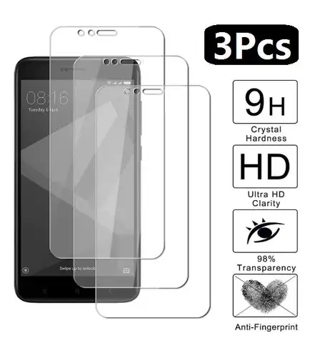 3Pcs 9D Tempered Glass For Xiaomi Redmi 6 6A 5 Plus 5A S2 4A Note 4 4X Pro 5G Screen Protector