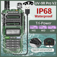 Baofeng UV-9R Pro V2 Waterproof IP68 Walkie Talkie Type-c Charger Powerful UHF VHF Long Range Ham Radio