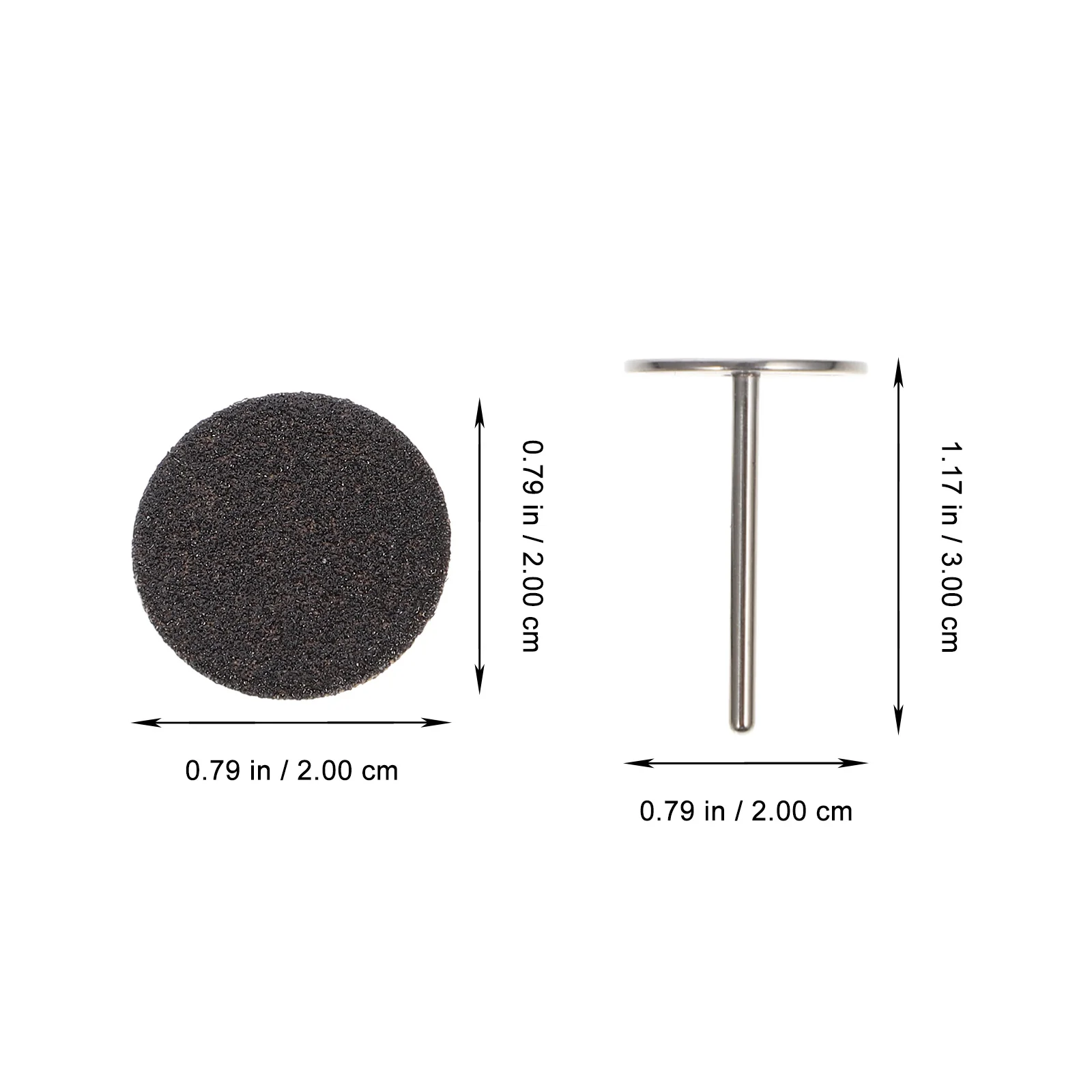 

1Set Manicure Sandpaper Disc Set with Adhesive Backing for Easy Installation Nail Grinding Callus Removal Pedicure Sanding Disc