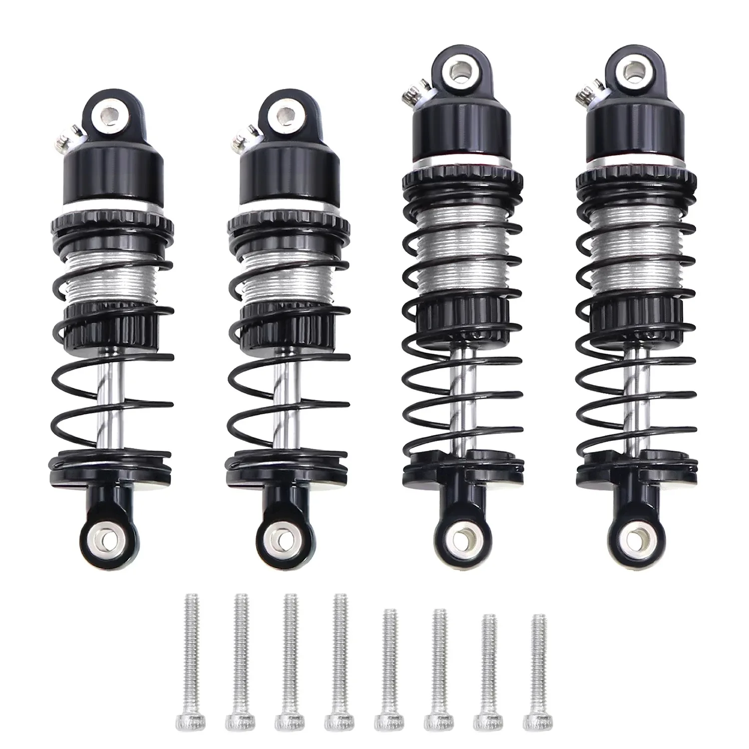 LOSI 1/24 Micro-B 2WD 버기 WLtoys 244016 RC 자동차 업그레이드 부품용 금속 전면 및 후면 충격 흡수 장치