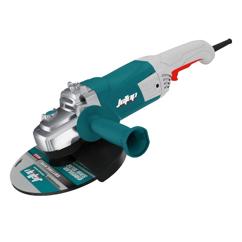 2400W Brushless Industrial Angle Grinder, Plastic Housing, Shockproof Safety Switch 230mm 220V Stone Grinding