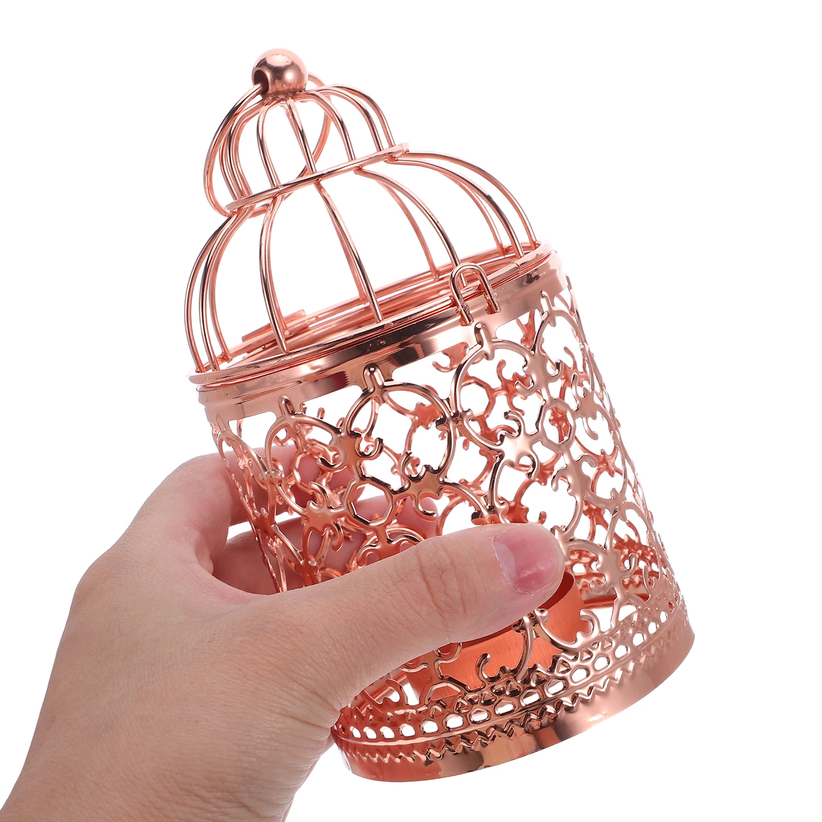 

2pcs Retro Bird Cage Lantern Holder Vintage Decorative Iron Wedding Centerpiece Banquet Table Decor Birdcage for Evening