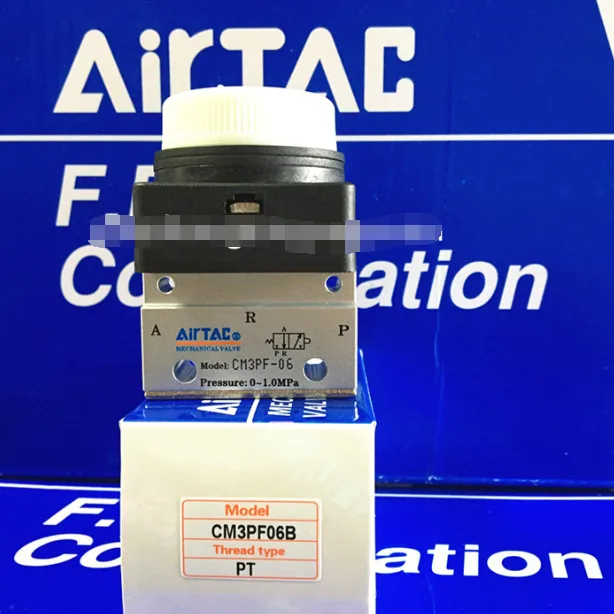 

Новый механический клапан AirTAC CM3PF06B, черный, 1 шт.