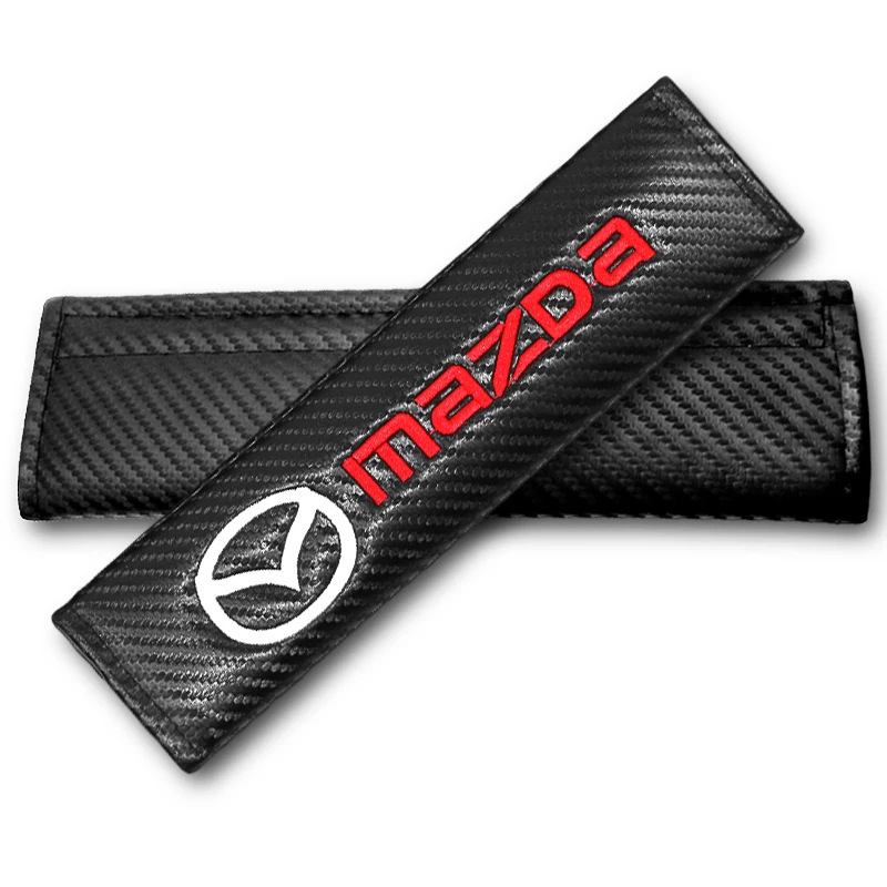 Car Seat Belt Cover Seatbelt Shoulder Pad For Mazda 3 6 bk bl bj bn Axela Atenza Demio CX-3 CX-4 CX5 CX-7 CX-9 Auto Accessories