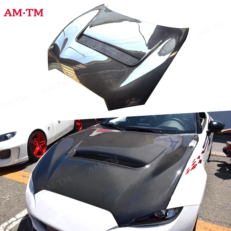 

Капот из углеродного волокна для Mazda MX-5 Miata ND 1.5L (2016-2023) Автомобильный передний бампер, крышка двигателя, капот, вентиляционные детали, комплект кузова