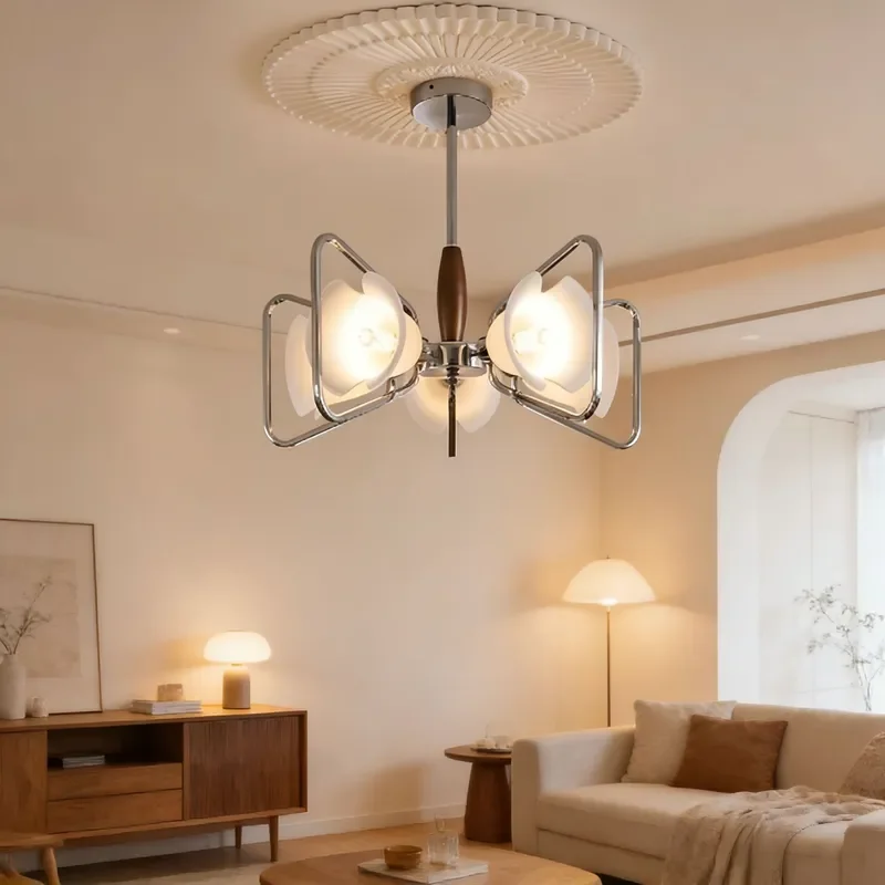 American Modern Multi Heads Pendant Lights Living Room Decor Dining Table Chandeliers Kitchen Island Hanging Lamps Home Light