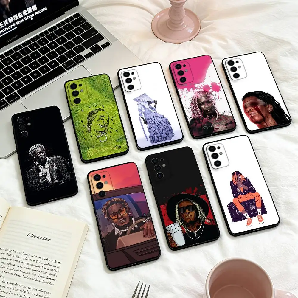 

Rapper-Young-T-Thugs Phone Case For Samsung S 25,24,23,22,30,21,10,9,Ultra,Plus,Lite,FE,4,5 G Soft Black Case