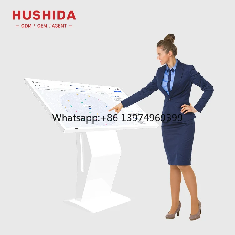43 Inch Kiosk Advertising Floor Standing Shopping Mall Advertise Kiosk