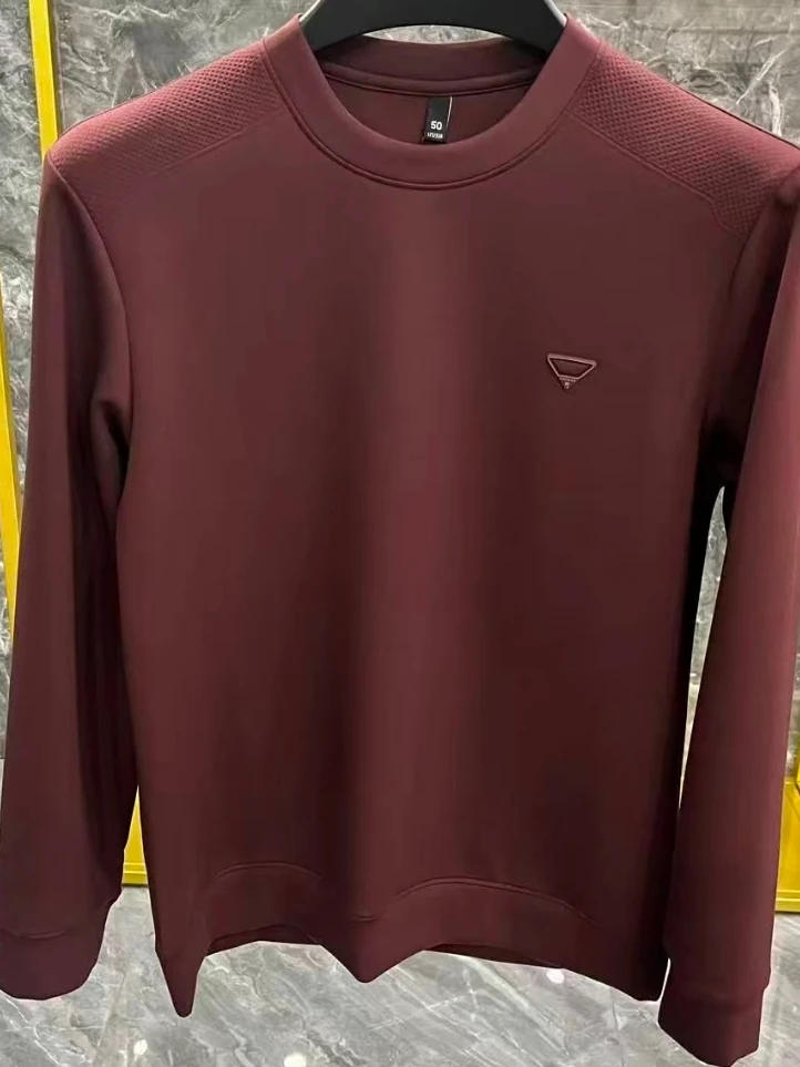 

Новая мужская толстовка с круглым вырезом, модная, универсальная, стильная, трендовая, премиум-класса, приталенного кроя, с длинным рукавом, весенняя коллекция.