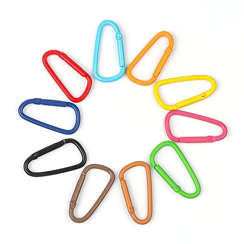 36 pcs Lightweight Carabiner Hooks, Compact Portable Size and D-Ring Lightweight Design, ideal for Camping Small Gear Clip