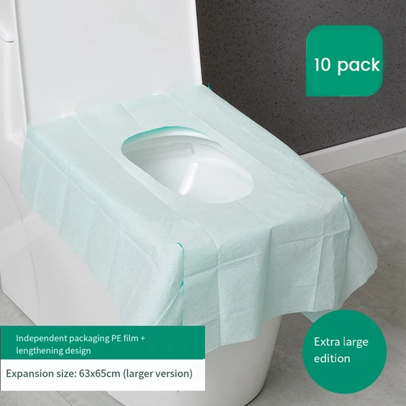 Disposable Toilet Seat Cover Individually Wrapped For Training Waterproof Travel 50Pcs