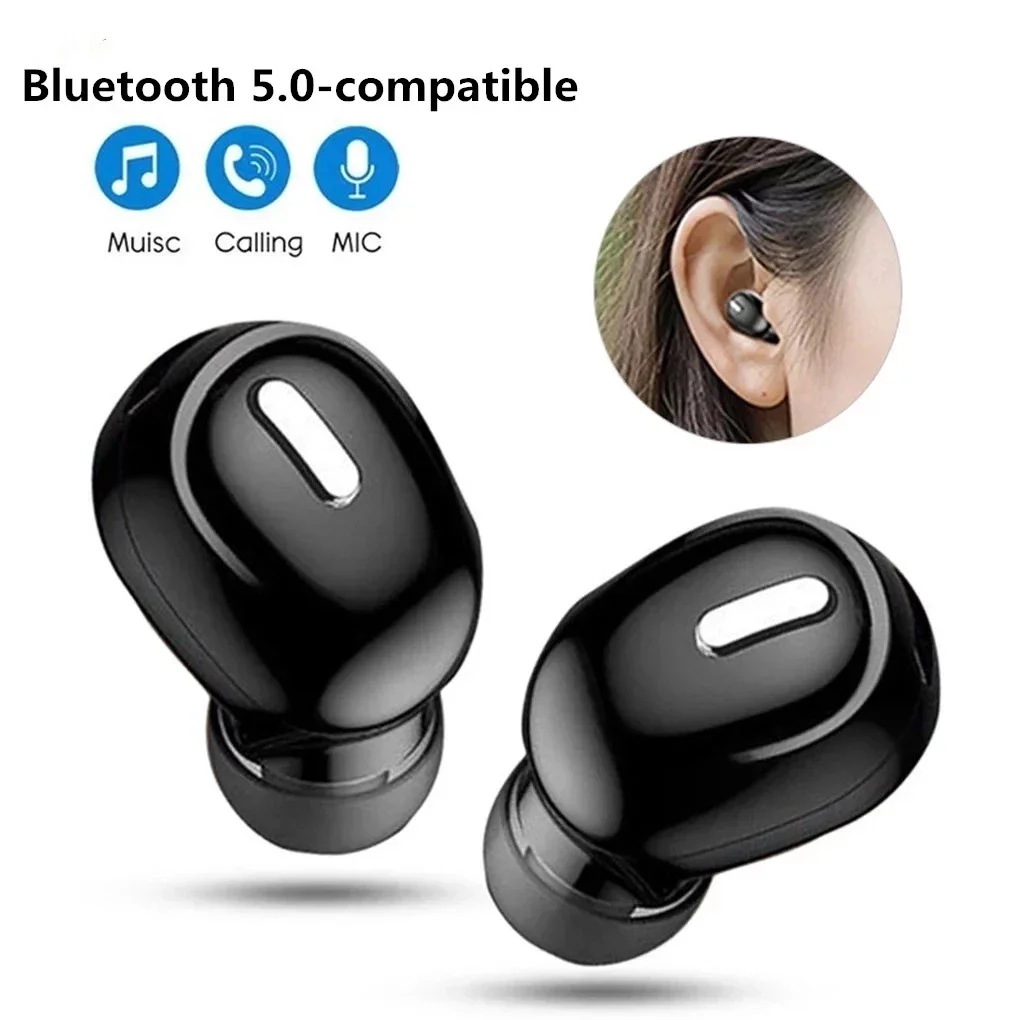 Kabellose Kopfhörer Bluetooth 5,0 Ohrhörer mit Mikrofon Single In-Ear Sport wasserdichte Tws Ohrhörer Bluetooth Freisprech-Headset