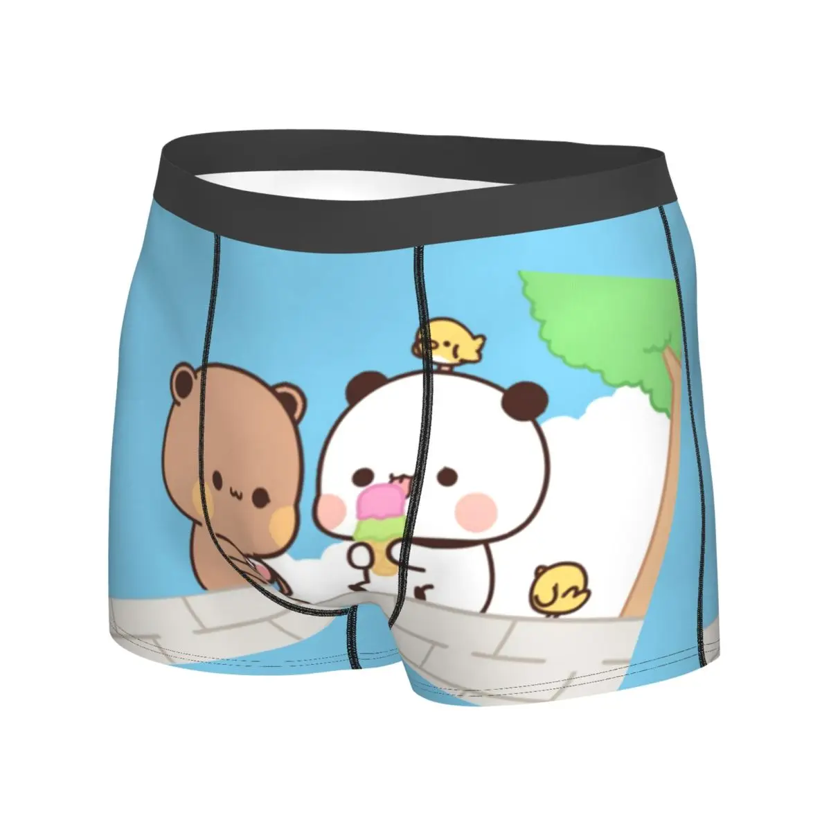 

Нижнее белье Bubu Dudu, 3D чехол для мороженого, высококачественные боксеры, шорты на заказ, эластичные мужские трусы, большие размеры