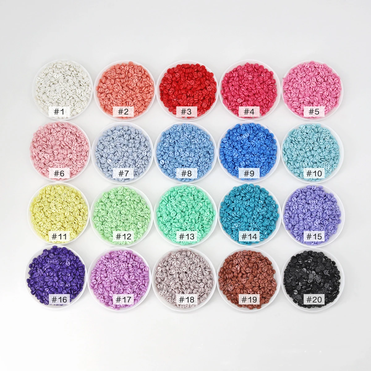 4mm Mini Round Buttons 2 Hole Tiny Resin Doll Clothes Sweaters Button Embellishments Scrapbooking Card Making DIY Craft Sewing