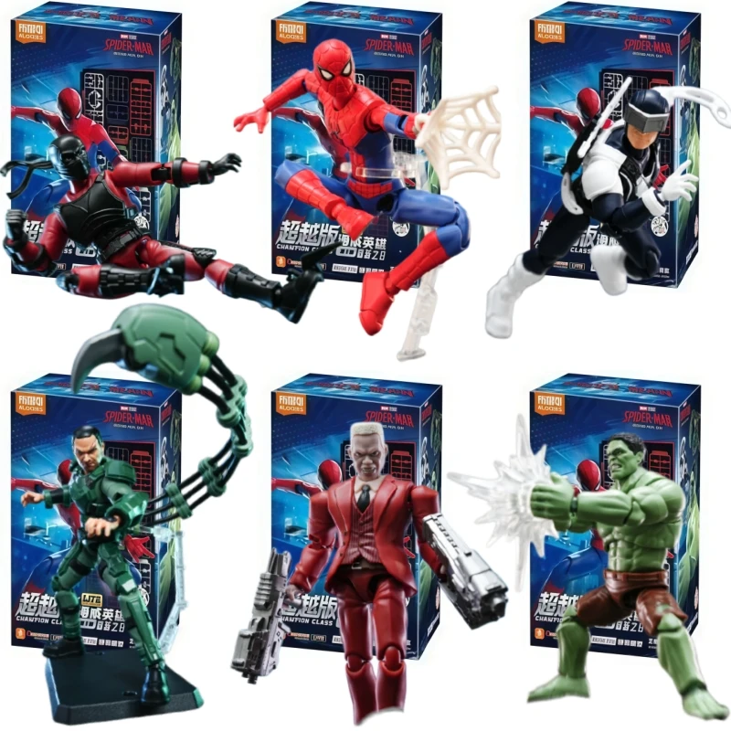 Spider Man Brand New Day BLOKEES Original Daredevil Hulk Tarantula Boomerang Scorpion Marvel Legend Action Figures Doll Toys