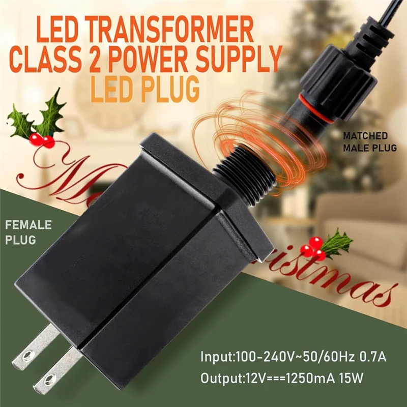 A88E-2PCS استبدال ساحة نفخ محول 12 فولت 1A، الفئة 2 إمدادات الطاقة مع سلك تمديد 9.84Ft
