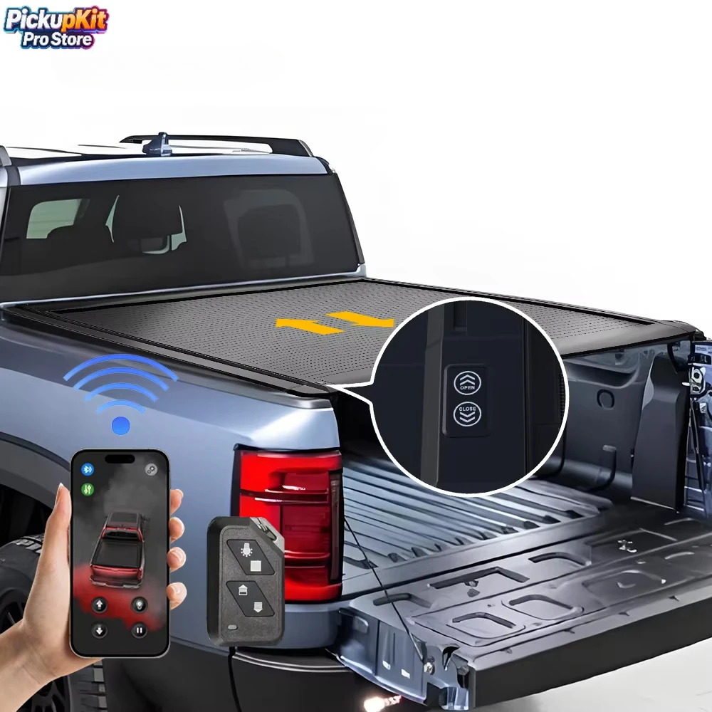 

Shark 6 Premium Electric Hard Roller Tonneau Cover - Key Remote No-Drill Locking