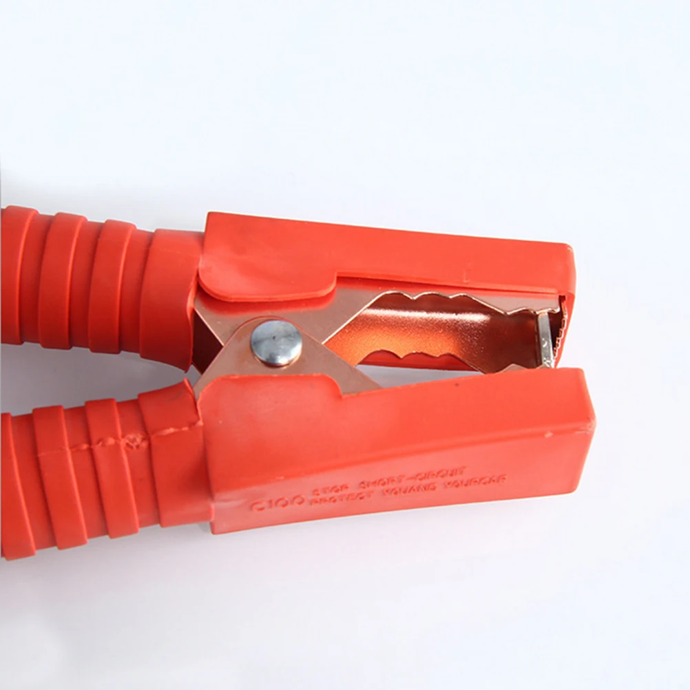 

1800A Heavy Duty Car Jumper Cables Copper Clamps Black Red Pvc 300X0.8X0.8Cm Truck Van Suv Motorcycle Emergency Power