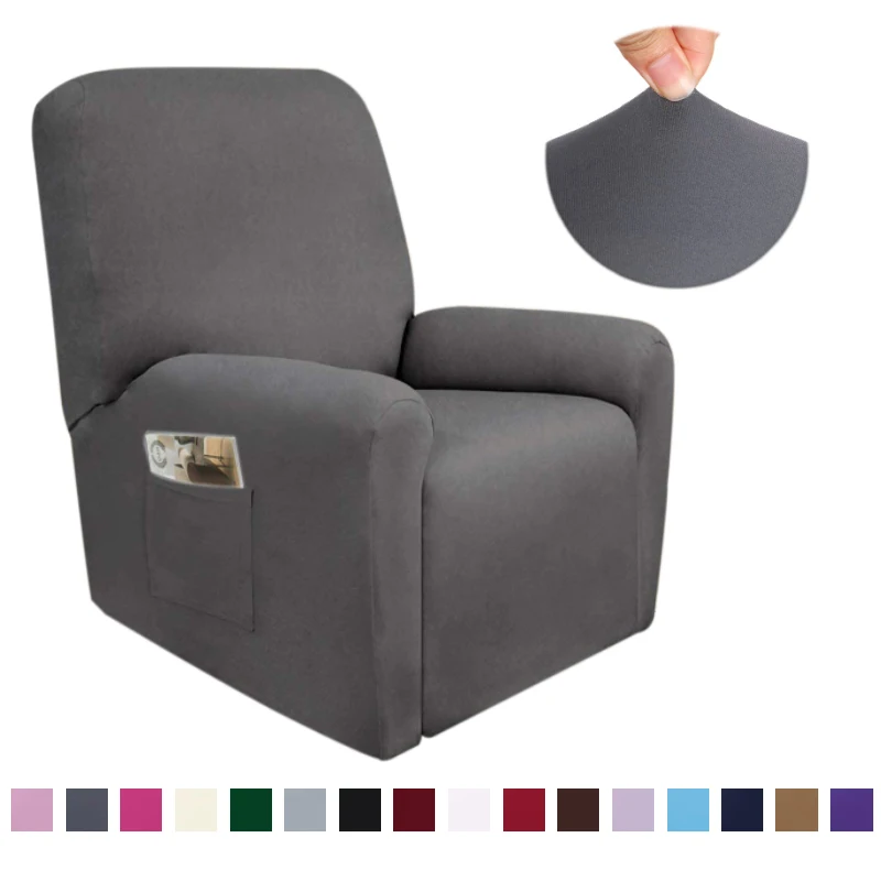 Single Seat Recliner Sofa Cover Living Room Elastic Reclining Chair Cover Protection Relax Armchair Cover