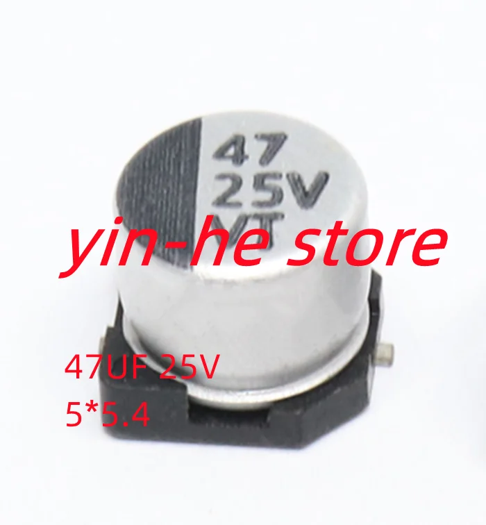 20PCS 47uF 10V 16V 25V 35V 50 63V 100V SMD aluminum electrolytic capacitor 4*5.4  5*5.4  6*5  6.3*5.4  6.3*7.7 10*10.5