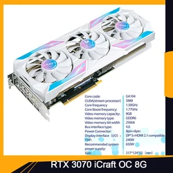 GeForce RTX 3070 iCraft OC 8G Special Edition For MAXSUN Graphics Card 8GB GDDR6 256Bit GA104 Video Card High Quality