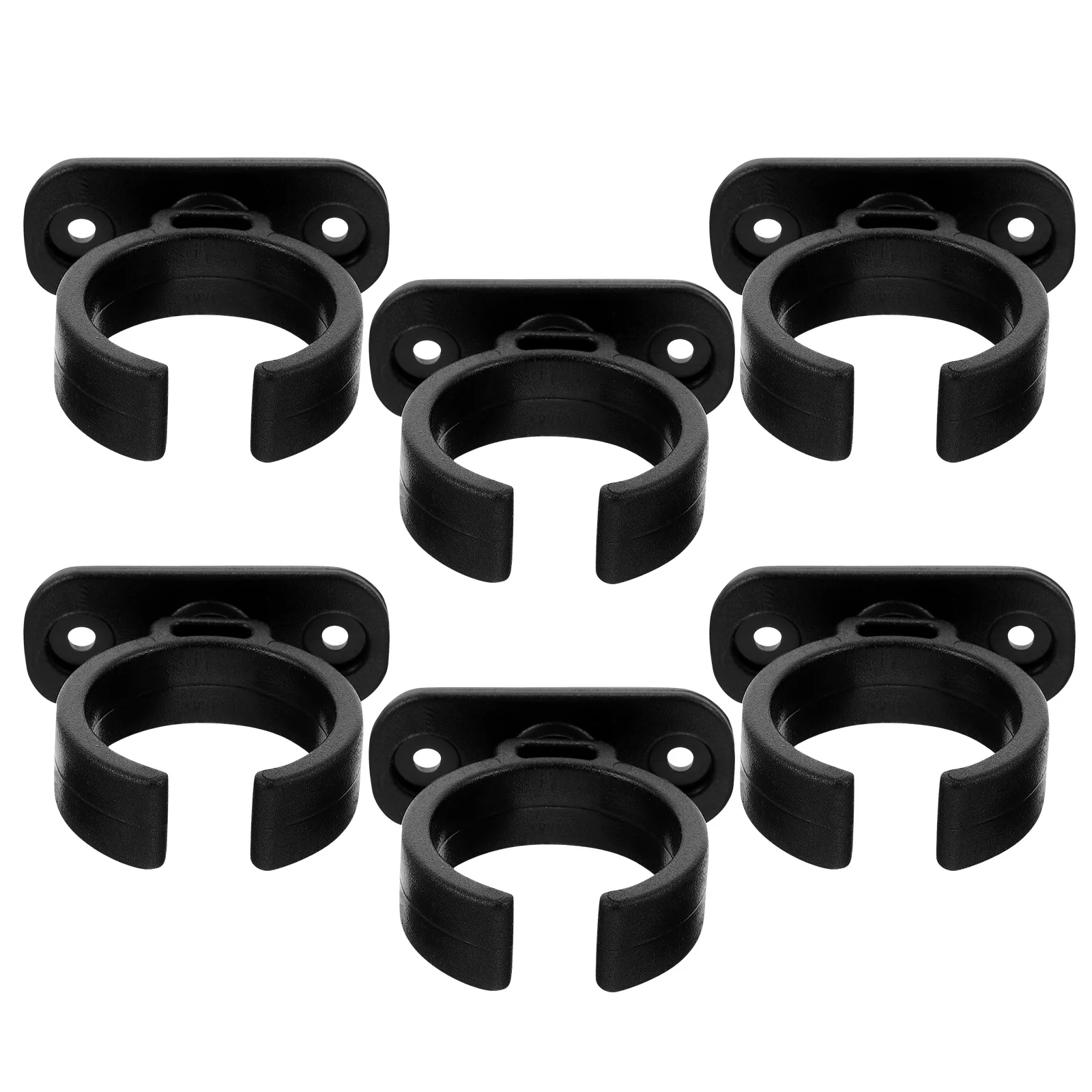 

6pcs Plastic Microphone Base Clamp Desktop Holder For Desk Table Mounting Non-Slip Mic Stand Condenser Support Tabletop Clip