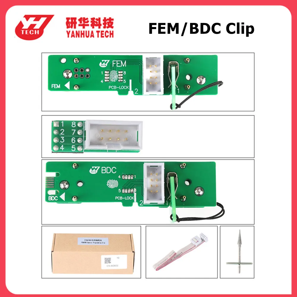 Yanhua FEM/BDC Special Programming Clip No Soldering for 95128/95256 Chip Work with ACDP/CGDI/VVDI/Autel/Launch X431