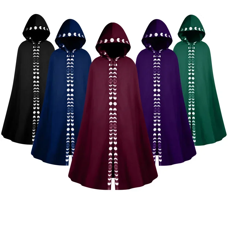 5 solid color cape jackets for role-playing Halloween costumes with multiple color options for stage performances at anime expos