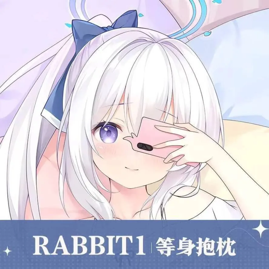 

RABBIT1 Архив аниме наволочка для тела синий DIY персонализированный домашний шарнир для постельного белья дропшиппинг