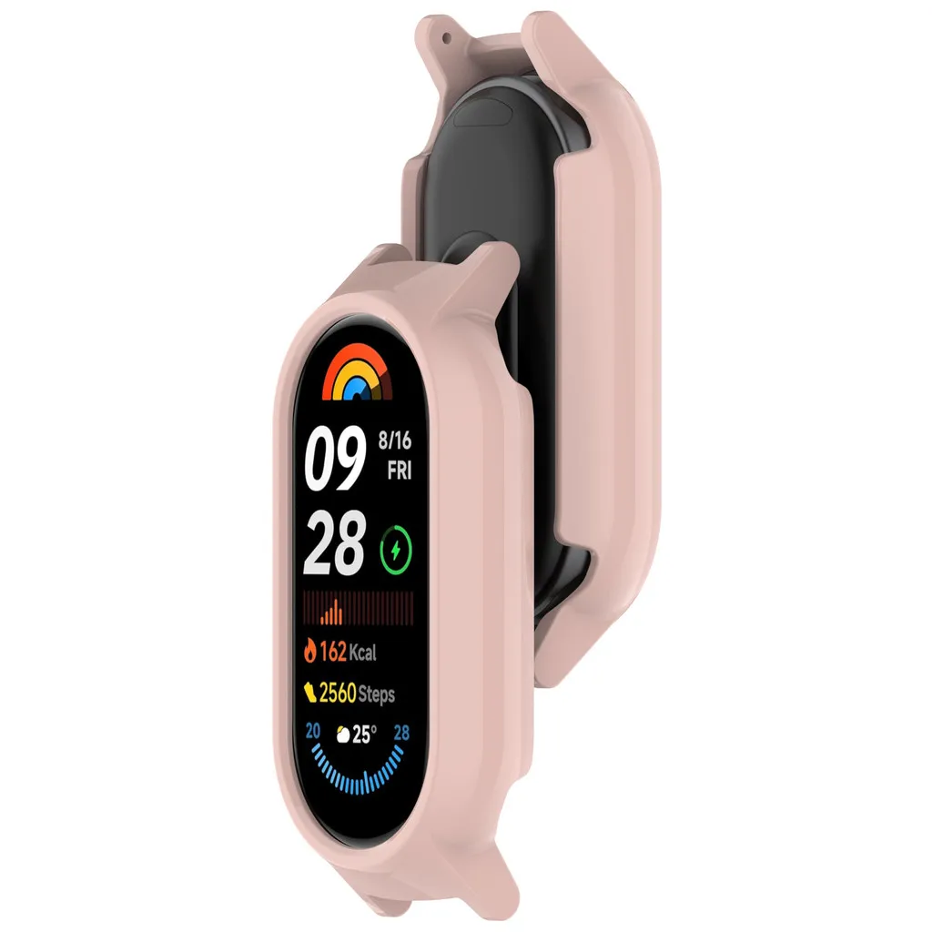 حزام سيليكون + حافظة لهاتف Xiaomi Miband 10 9 8 Mi Band 8 9 10 NFC إصدار السيراميك إصدار سوار ساعة ذكية سوار رياضي