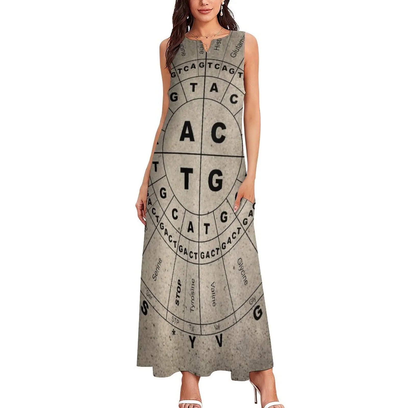 The genetic code Long Dress women's summer clothing 2025 dress summer Woman dresses