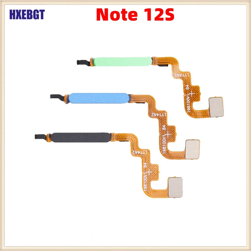 For Xiaomi Redmi Note 12S Fingerprint Sensor Flex Cable Power Button Flex Cable Smartphone Replacement Parts