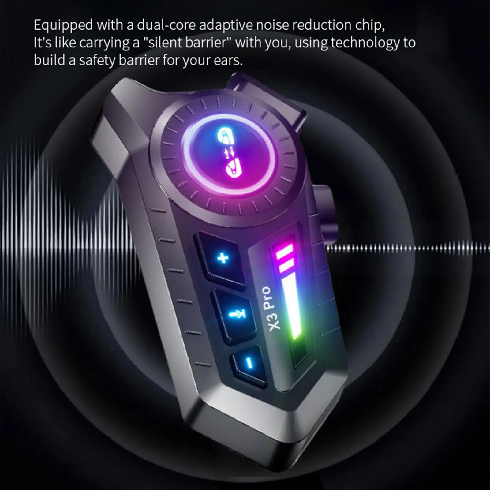 

Motorcycle Headset Double-speaker Wireless Helmet Earphones Cycling Communication Headphones For Daily Commuting Travel