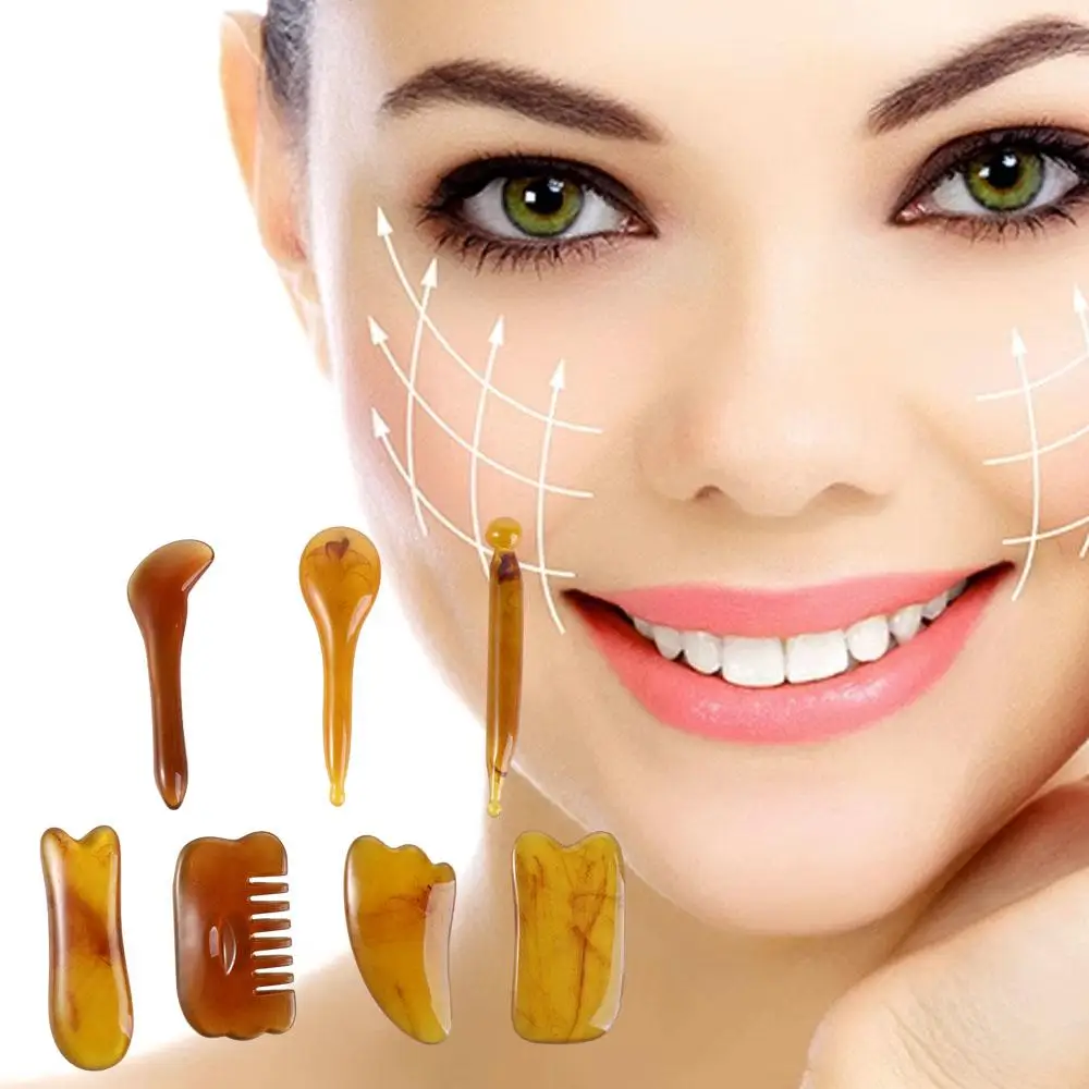 สปาผ่อนคลาย Face Lift Skin Care เครื่องมือแผ่น Trigger Point Scraping Body Scraping นวด Guasha BOARD นวดหน้า Sticks
