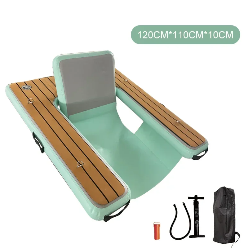 2026 Inflatable water chair float drop stitch outdoor waterproof portable folded inflatable chair best inflatable seating