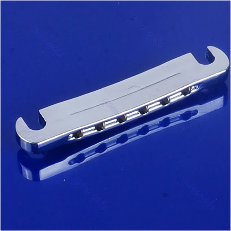 Ekor Tailpiece Jembatan Gitar Krom Tune-O-matic untuk untuk Set Gaya