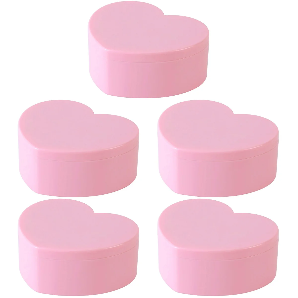 

Trinket Men Heart Jewelry Box Holder Desktop Necklace Bedroom Stud Storage Case Clear Choker for Women