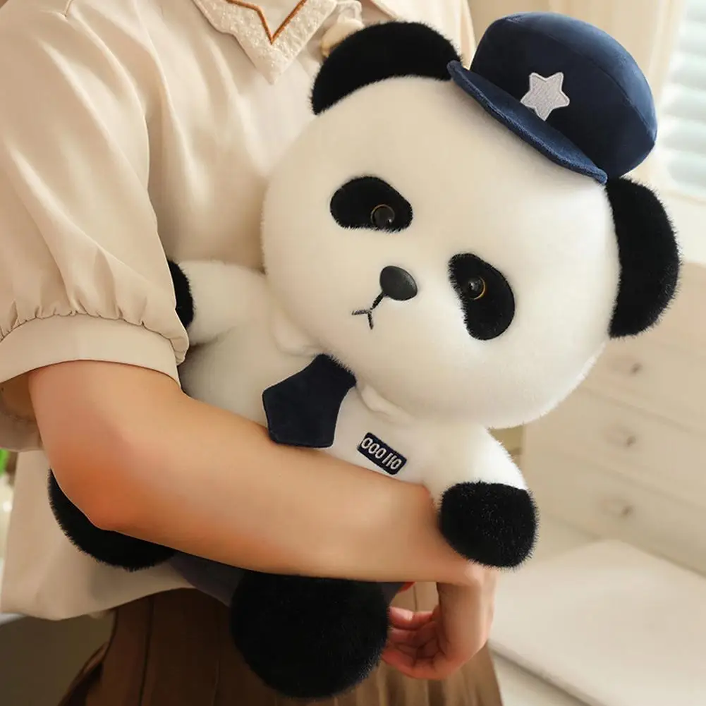 15/25/35cm Police Panda Plush Toy Cartoon Stuffed Animals Police Uniform Plush Doll Gift For Children Adult Kids Polices Decor