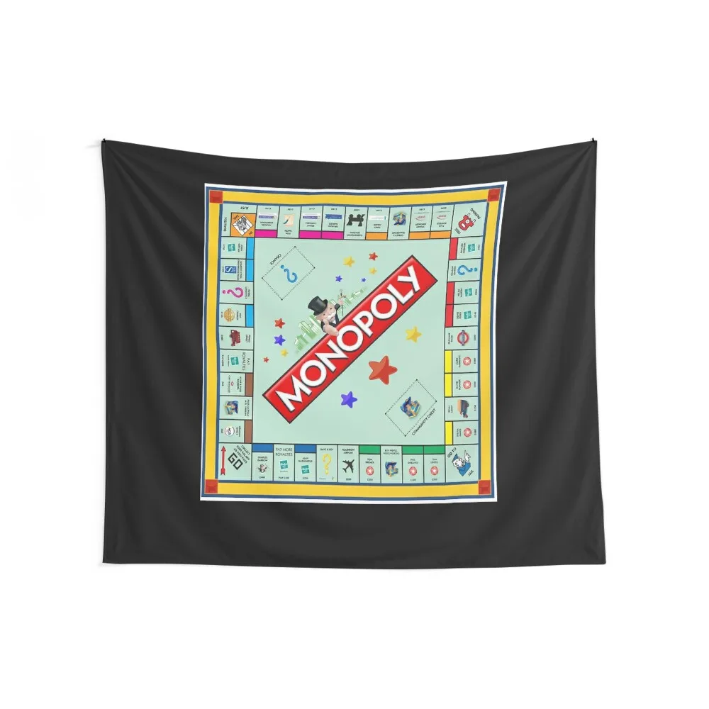 Monopoly Board Game Classic Tapestry Room Decor Aesthetic Room Decoration Decoration For Home Tapestry