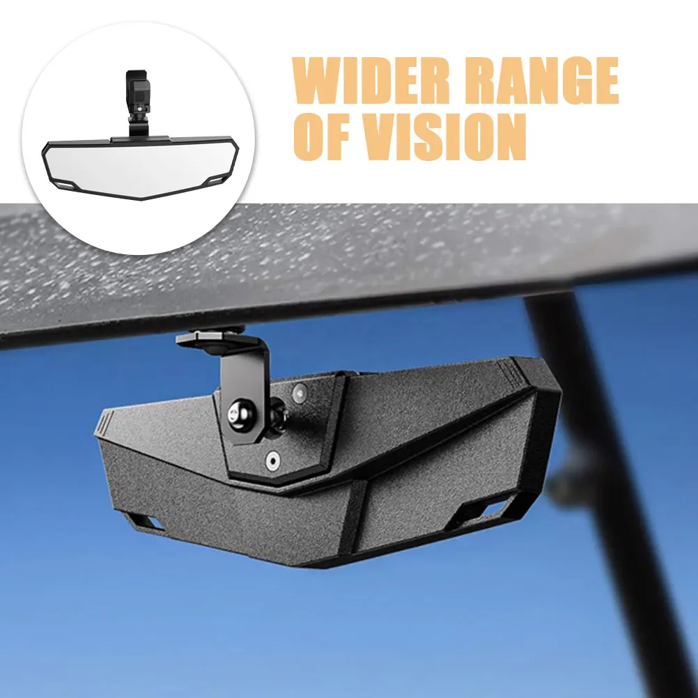 

ATV Rearview Mirror UTV Mirrors Wide Angle All Vehicle Accessories Durable Central Mirror Safe Driving